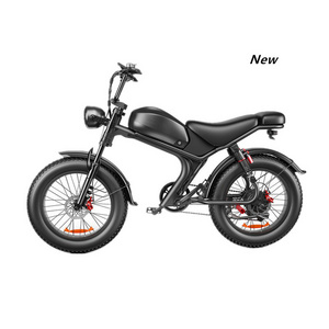 2024 New Design 1000w all terrain electric motorcycle adult electric bike fat tire beach cruise e-bike