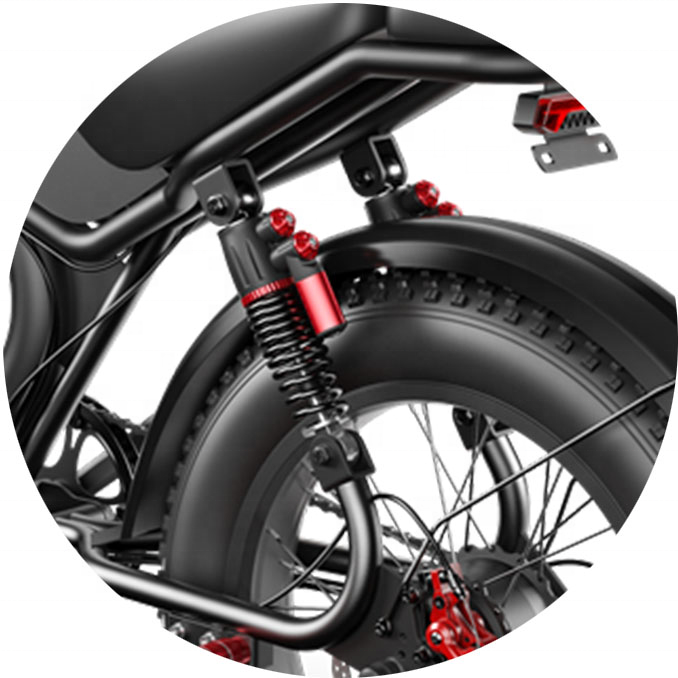 2024 New Design 1000w all terrain electric motorcycle adult electric bike fat tire beach cruise e-bike