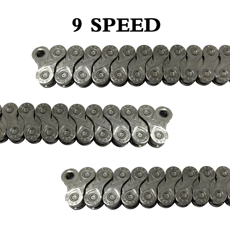 Professional Manufacture Cheap 9 Speed bike chain CX9*116L 1/2*11/128 with natural color or silver and quick link