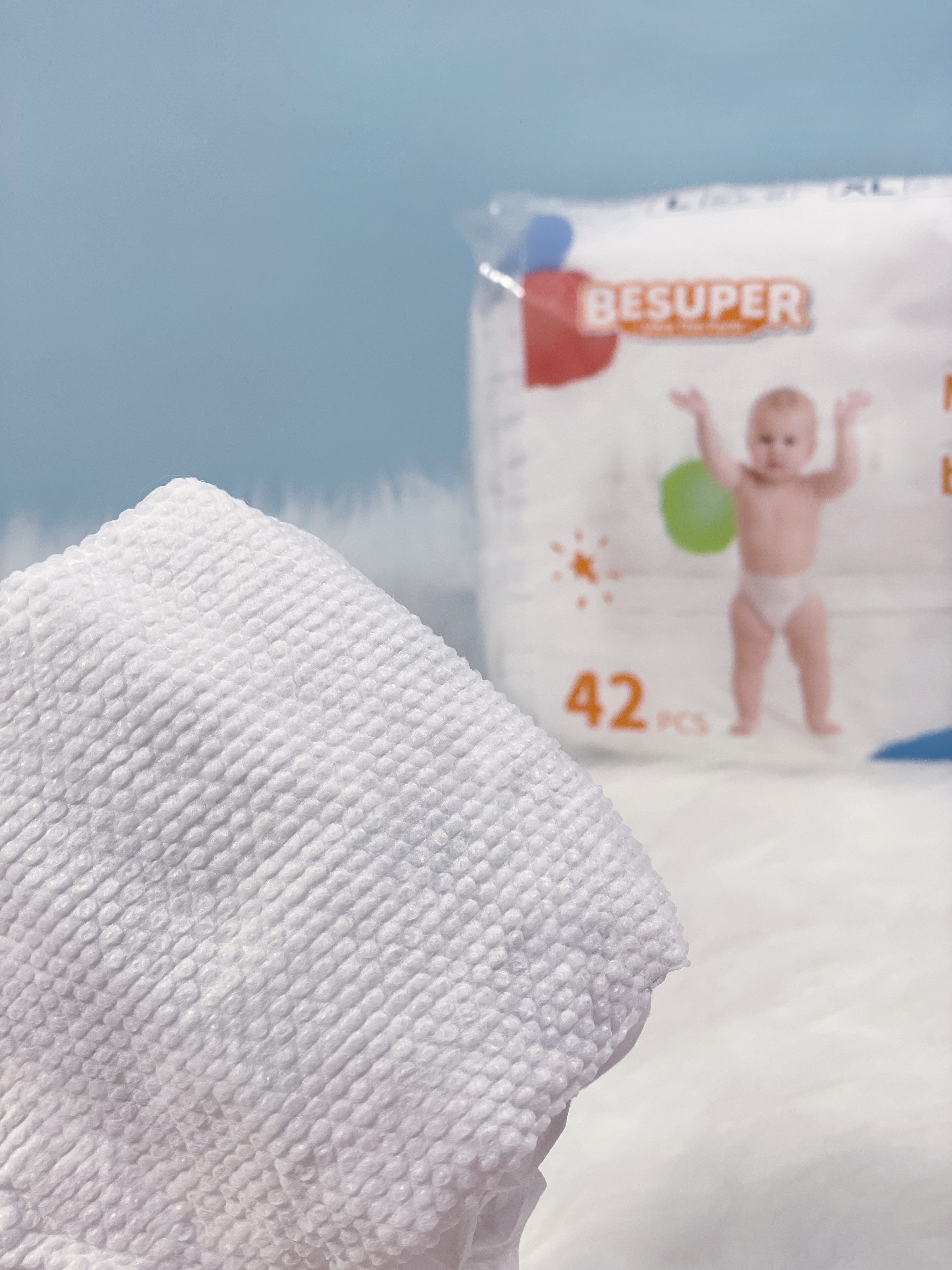 Besuper Baled in pallets disposable baby diaper wholesalers in Dubai UAE Korea Malaysia Philippines Thailand Russia