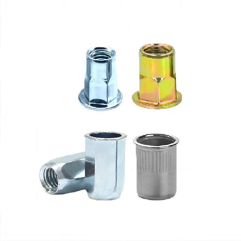 Brand New High Quality,Combination of blind rivet nut and stud Flat head hexagonal conical rivet nuts/