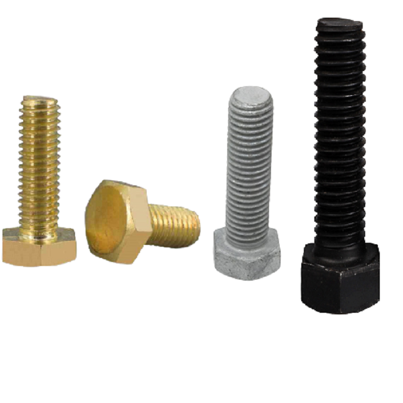 Wholesale best quality M3,  M4 M6 M8 M10 Full Thread Brass stainless steel Black Oxide Hex Head Bolt Hex Bolts And Nuts/