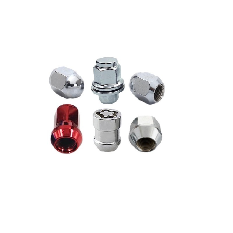 High Strength new product,  M12X1.5X19X27 CNC Machining bicycle locking wheel studs and nuts key Wheel Nut Lug Nuts/