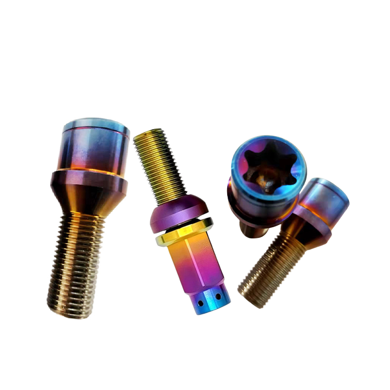 Professional Customization Titanium alloy,Truck Anti Theft Titanium Hub Nuts Wheel Bolts Spline Hub Lock Bolts for motorcycle/