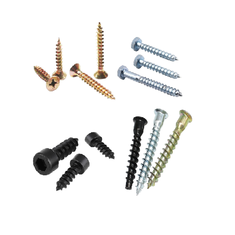 Furniture Use Heavy M5,  Nickel Plating Black Countersunk Wood Screws For Wood Csk Head Self Drilling Chipboard wood Screws/