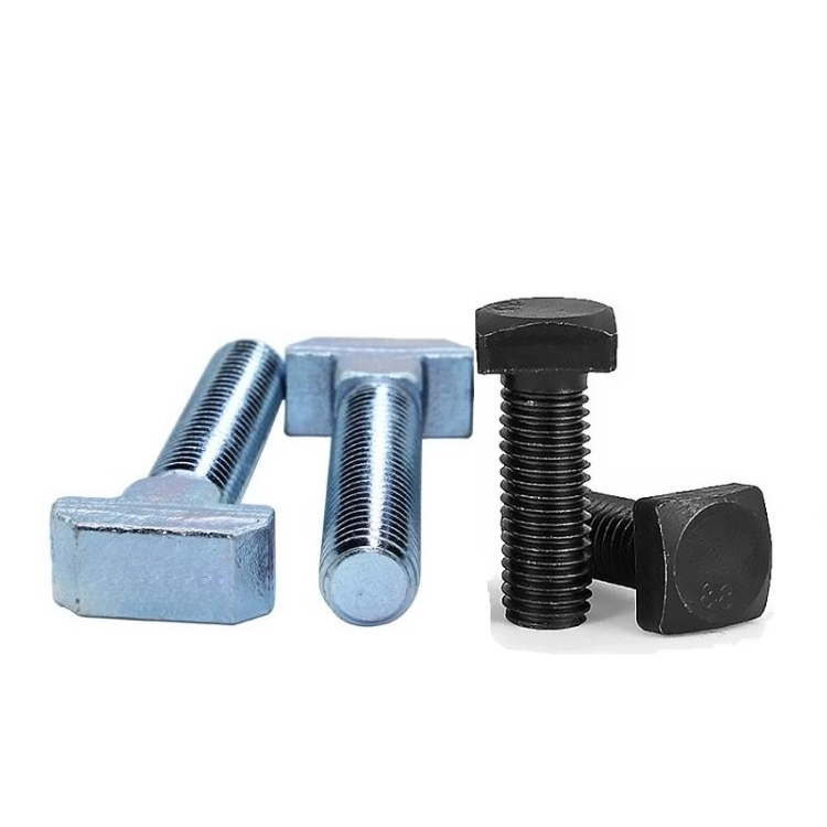 Hardware Fasteners M8 M6,  m10 m12 carbon steel 304 Stainless Steel T Head Track Bolt  Hammer Head Bolt t head bolts/