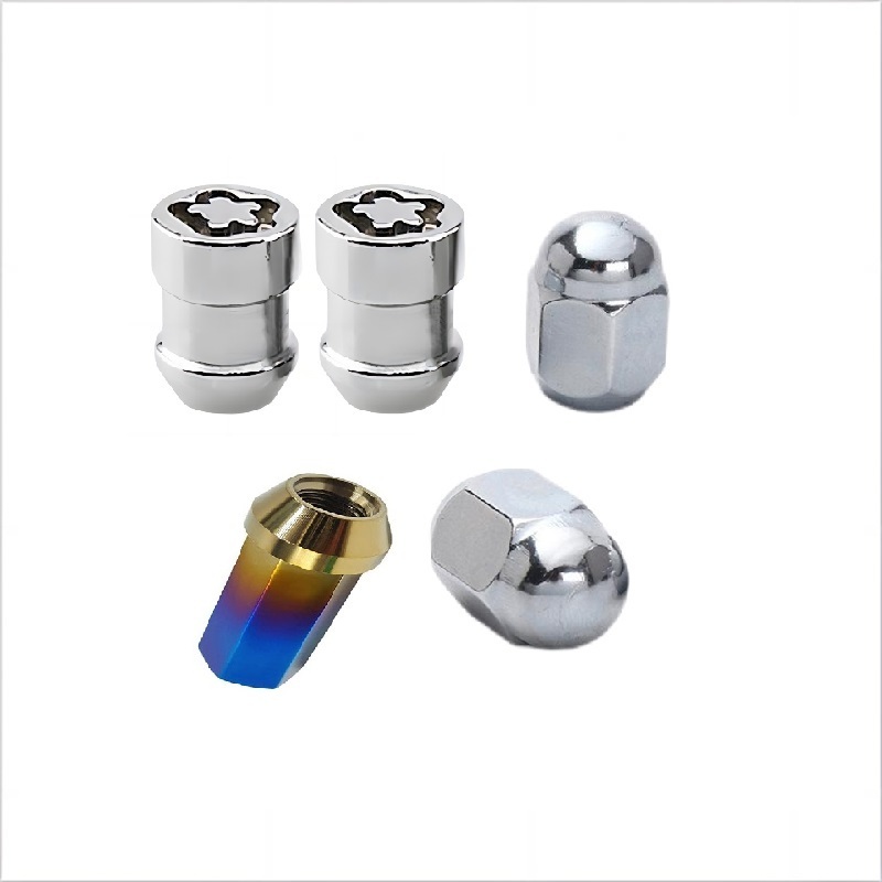 m12x1.5 stainless steel Universal,  Titanium Chrome Bulge Acorn Lug Nuts Custom Wheel Nut For Car anti theft wheel nuts/