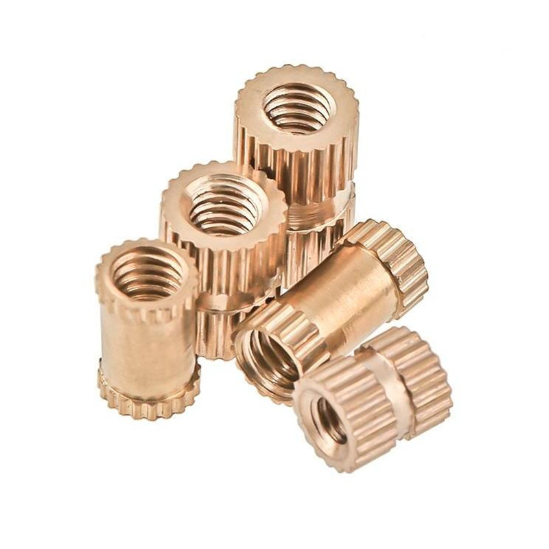 SS303 M4 M5 M6, M8 M10 stainless steel screws sleeve bushing Internal and external Slotted thread knurled round nutInsert nut/