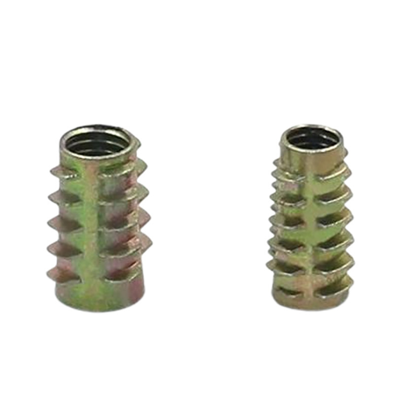 SS303 M4 M5 M6, M8 M10 stainless steel screws sleeve bushing Internal and external Slotted thread knurled round nutInsert nut/