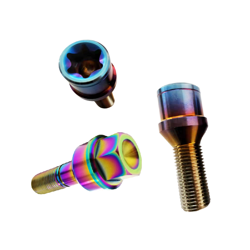 Professional Customization Titanium alloy,Truck Anti Theft Titanium Hub Nuts Wheel Bolts Spline Hub Lock Bolts for motorcycle/