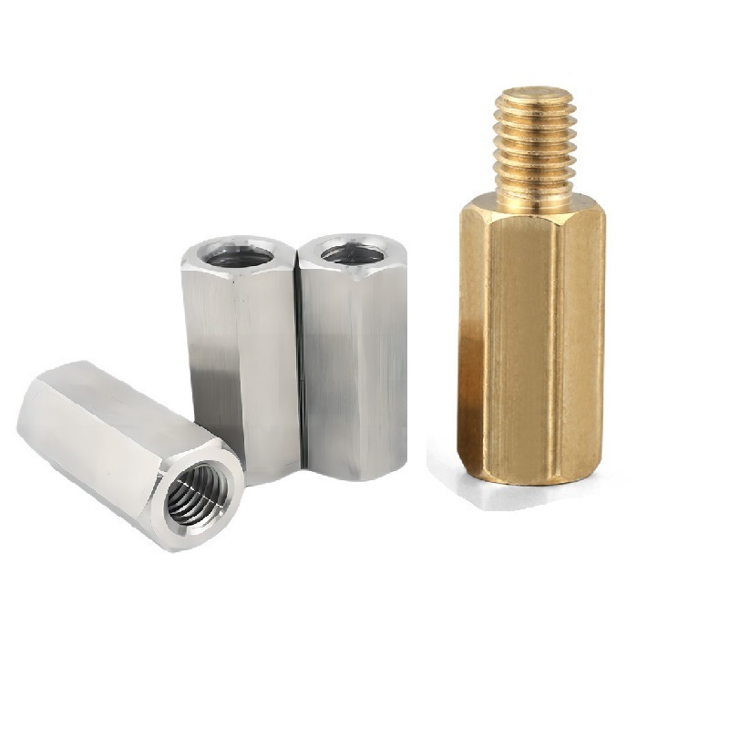 Customized m2 m3 m4,  m5 m6 Male Female Threaded Stainless Steel Brass Nylon thread Pillar male to female spacer screw standoff/