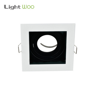 Aluminum Square Retrofit Led Ceiling Downlight Fixture GU10 MR16 Led Ceiling Lamp Fittings