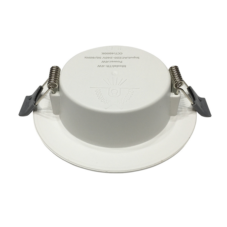 ceiling smd anti glare Recessed dDownlight housing  round slim  panel light home store use ip44 led downlight