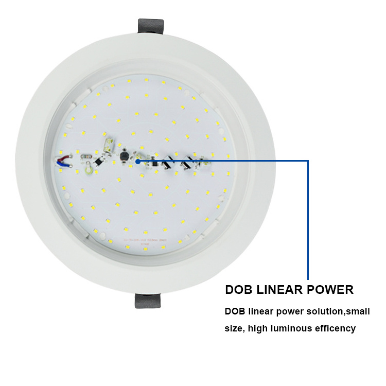 ceiling smd anti glare Recessed dDownlight housing  round slim  panel light home store use ip44 led downlight