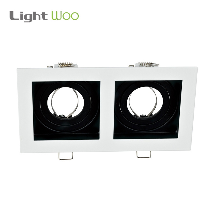 Aluminum Square Retrofit Led Ceiling Downlight Fixture GU10 MR16 Led Ceiling Lamp Fittings