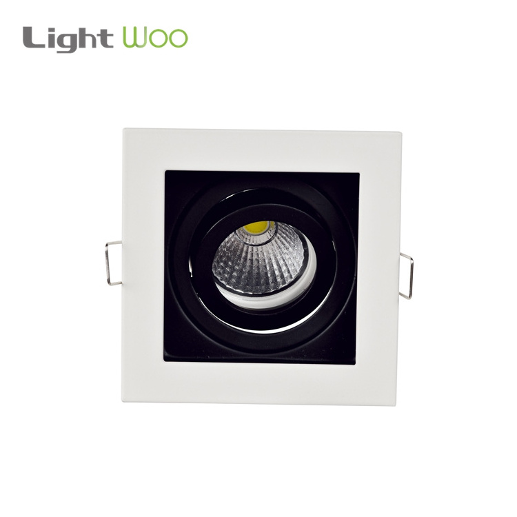 Aluminum Square Retrofit Led Ceiling Downlight Fixture GU10 MR16 Led Ceiling Lamp Fittings