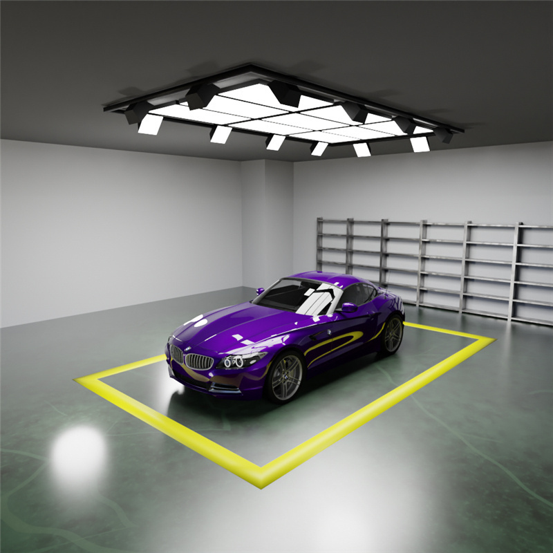 Garage Led Light Ceiling Hex Pattern Led Working Light Panel Garage Light Car Wash Station