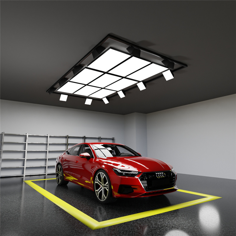 Garage Led Light Ceiling Hex Pattern Led Working Light Panel Garage Light Car Wash Station