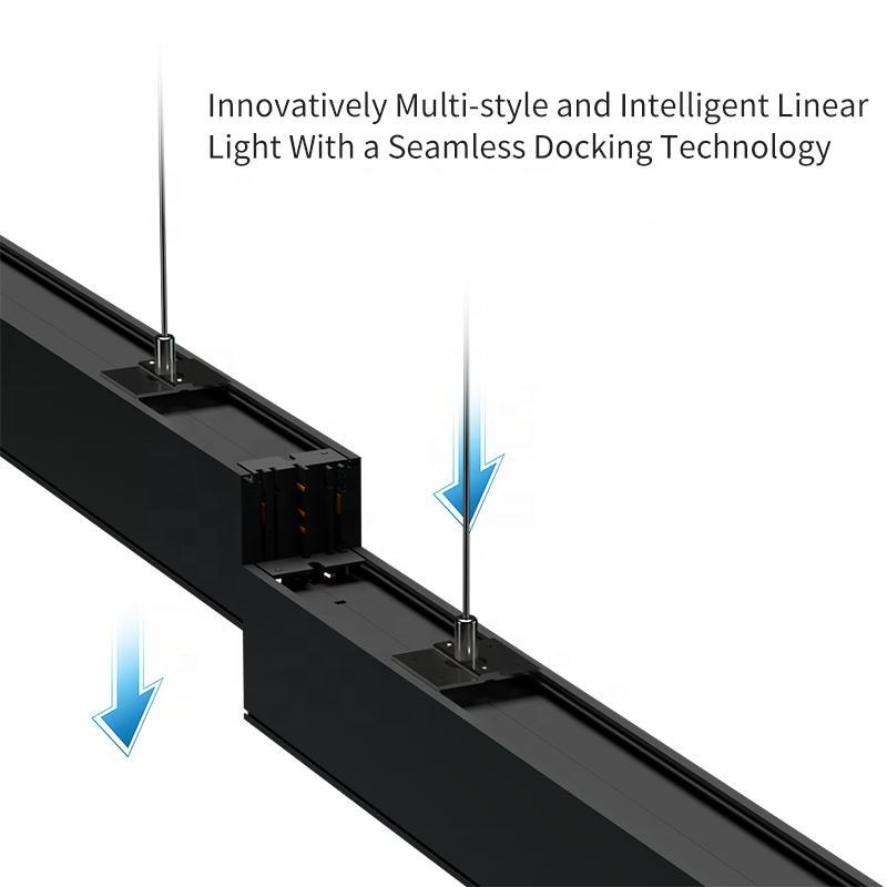 Barrina Aluminum Office Up-down Pendant Linear Strip Lighting System Recessed Linkable Led Linear Tube Light