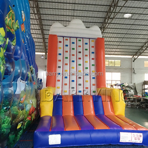 China outdoor playground latest craze inflatable rock climbing wall price for kids and adult