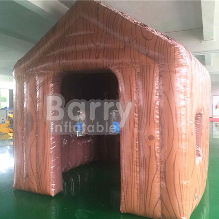 Factory price small inflatable house tent , inflatable log cabin tent house tent