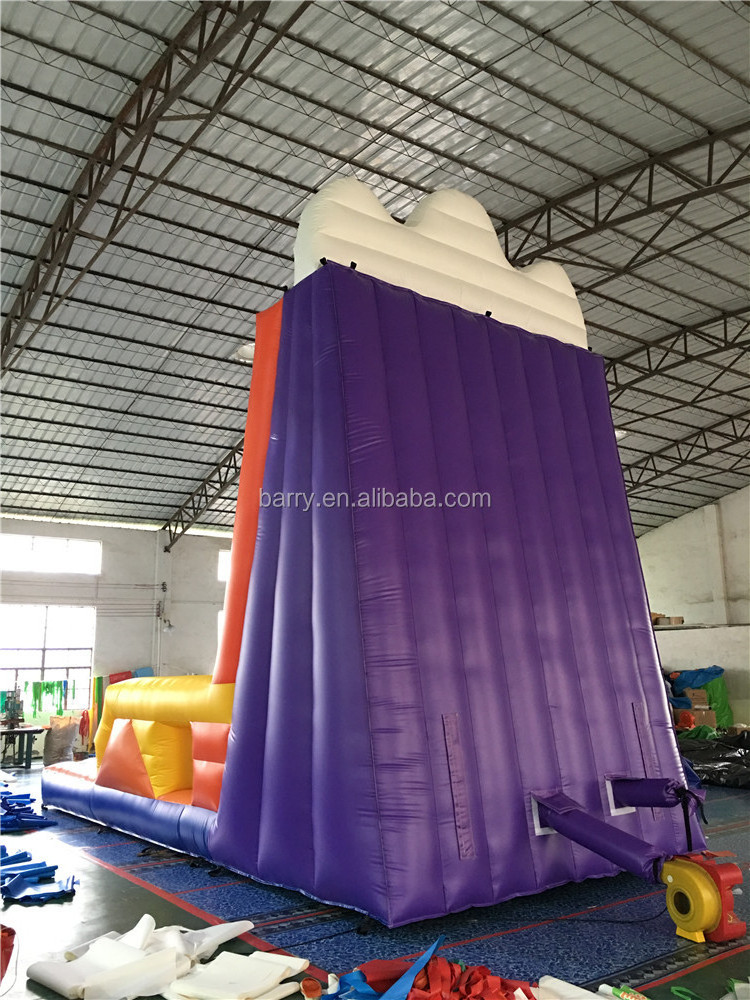 China outdoor playground latest craze inflatable rock climbing wall price for kids and adult