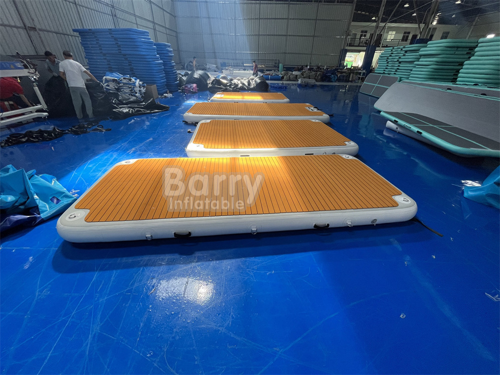 Factory Price Sport Water Platform Boats Jet Ski Yacht Dock Inflatable Fishing Platform Boat Inflatable Party Island Float