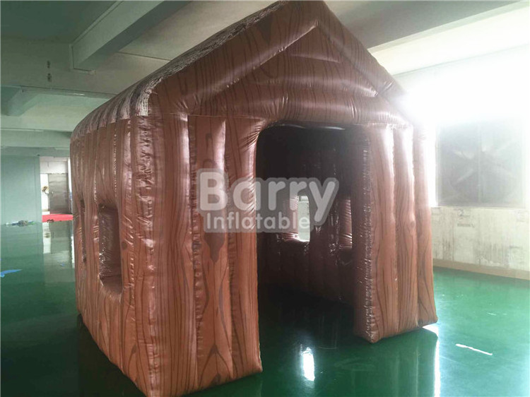 Factory price small inflatable house tent , inflatable log cabin tent house tent