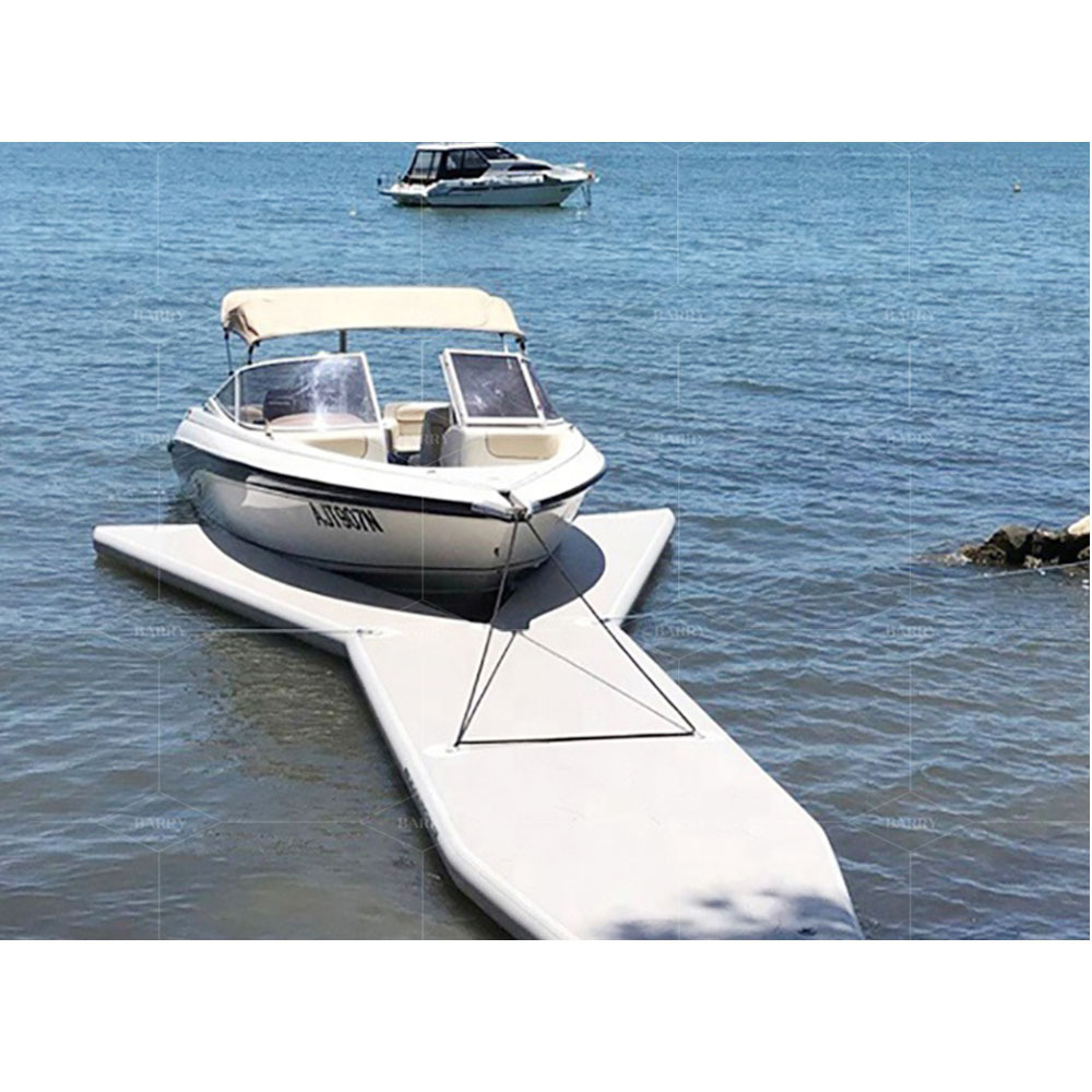 For Boat And Yacht Parking Drop Stitch Inflatable Y Pontoon Yacht Floating Swim Water Platform Dock Jet Ski  Inflatable Y Dock