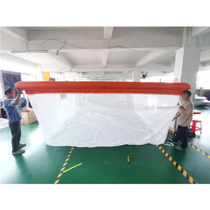 5X4M Water play equipment floating portable pool swimming inflatable jellyfish pool for boat and yacht