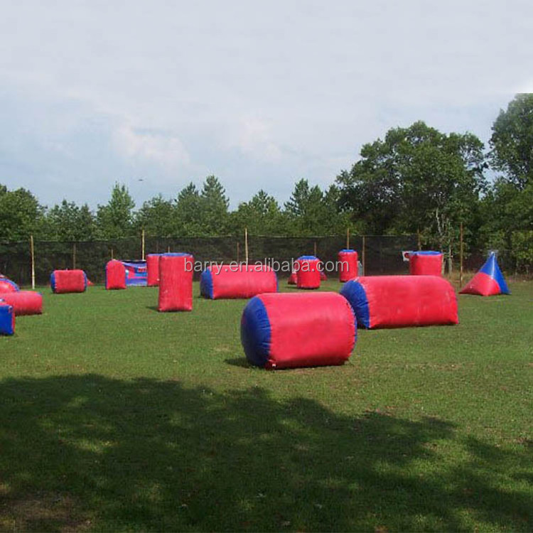 0.6mm Wholesale Outdoor Sports Arena Used Commercial Inflatable Paintball Bunkers for Kids