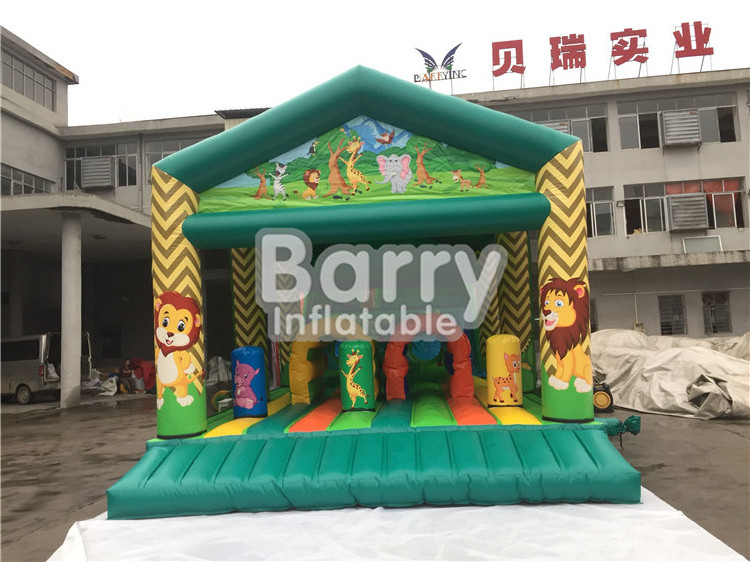 Hot  outdoor Inflatable playground , Inflatable amusement park with printing