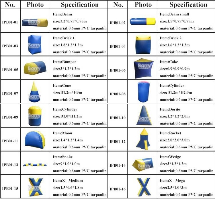 Cheap CS Shooting Game Use Air Soft Speedball inflatable paintball bunkers ,  tag arena archery game