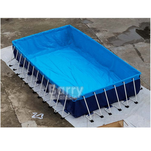 Stainless steel movable pool swimming Above Ground Pools Outdoor Inflatable Metal Frame