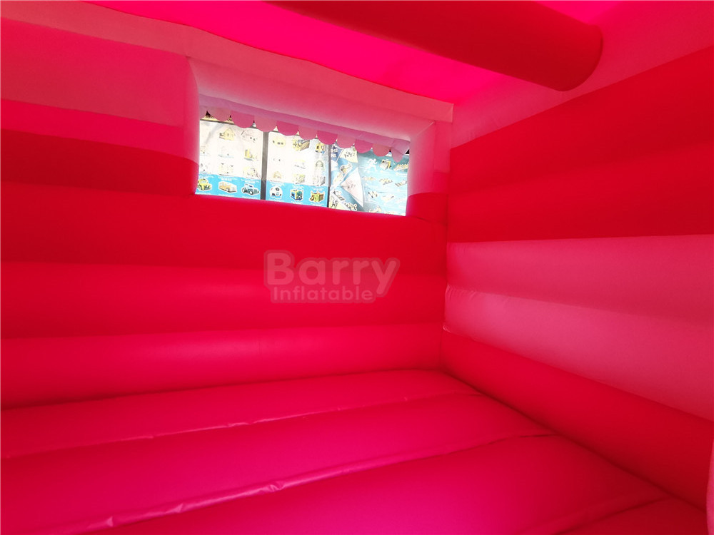 Factory Cheap Ice cream stand booth Small Inflatable Car Jumping Bouncer Pink Comercial Castle tractor Bounce Toy House for Kids