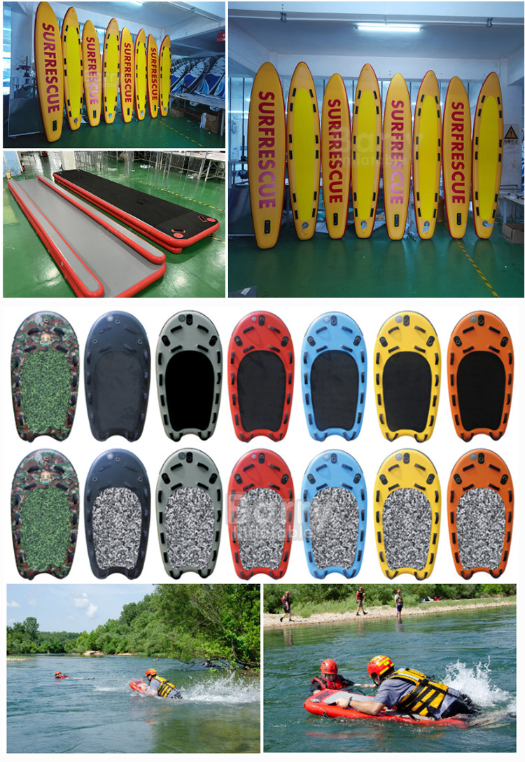 Good Quality Durable Inflatable water Rescue Sup Board Lifeguard Inflatable Rescue Sled Jet Ski Board