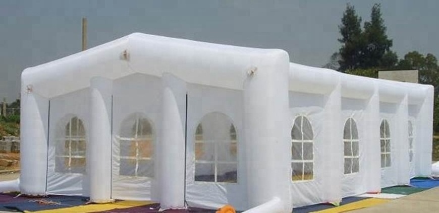 Amazing custom made outdoor inflatable party tent , wedding tent with led