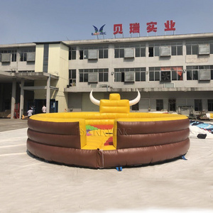 2023 sport games electric commercial adult crazy kids mechanical inflatable bull riding machine For sale inflatable rodeo bull