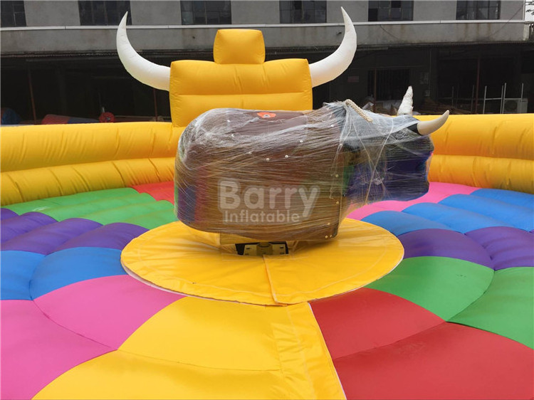 2023 sport games electric commercial adult crazy kids mechanical inflatable bull riding machine For sale inflatable rodeo bull