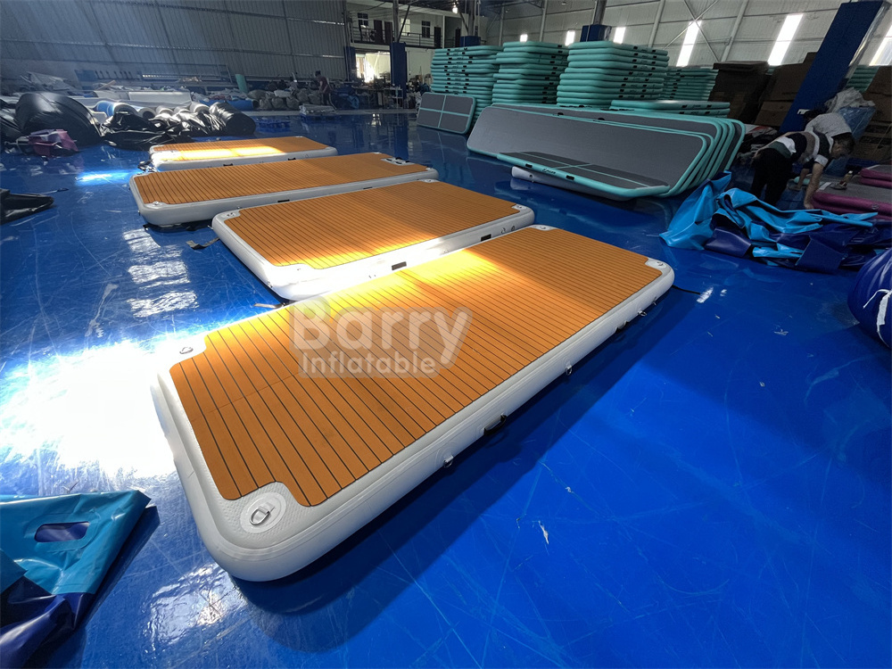 Factory Price Sport Water Platform Boats Jet Ski Yacht Dock Inflatable Fishing Platform Boat Inflatable Party Island Float