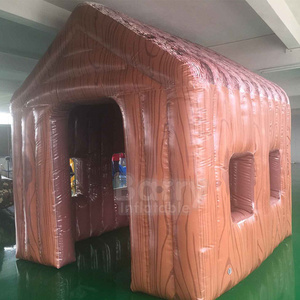 Factory price small inflatable house tent , inflatable log cabin tent house tent