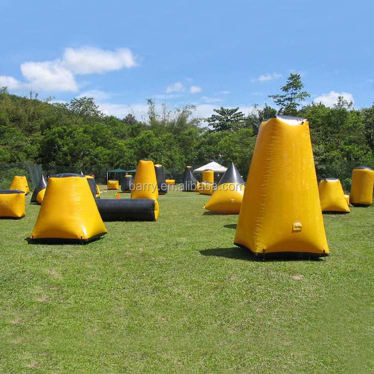 0.6mm Wholesale Outdoor Sports Arena Used Commercial Inflatable Paintball Bunkers for Kids