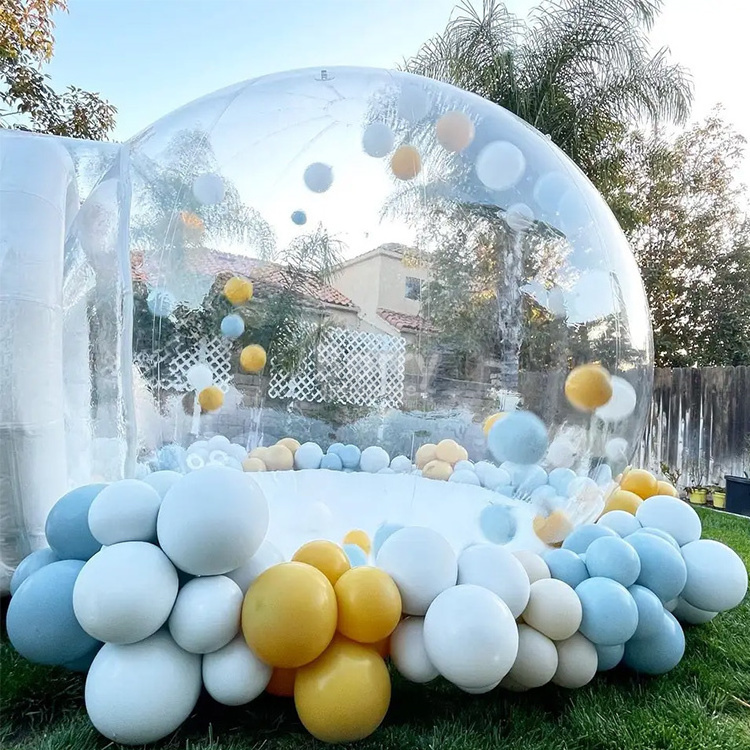 PVC 3 Meters Clear Crystal Igloo Dome Bubble Tent TPU Luxurious Party Bubble Balloon House Balloon Dome Bubble Tent