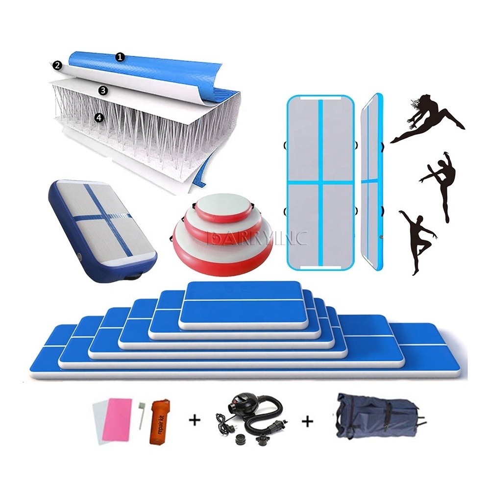 3m 4m 5m 6m 8m 10m 12m 15m Cheap Inflatable Airtrack Equipment Tumbling Gym Mat Air Track For Gymnastics