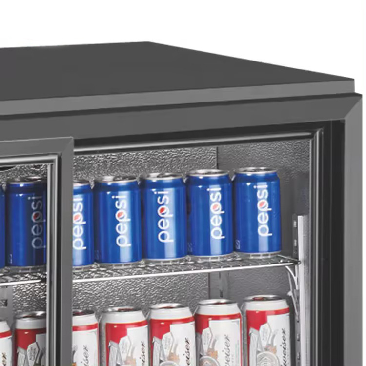 Under Counter Mini Fridge Glass Door Back Bar Cooler Bar Fridge Beverage Cooler