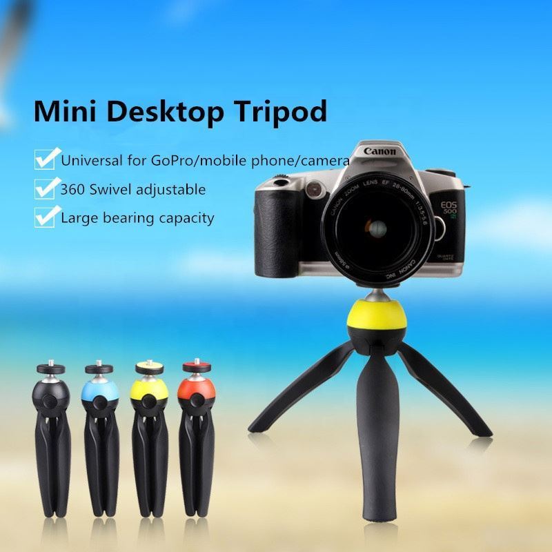 New Camera Desktop Mini 360 Tripod Mobile Phone Holder Table Stand For GoPro Vlog Live Streaming Accessory