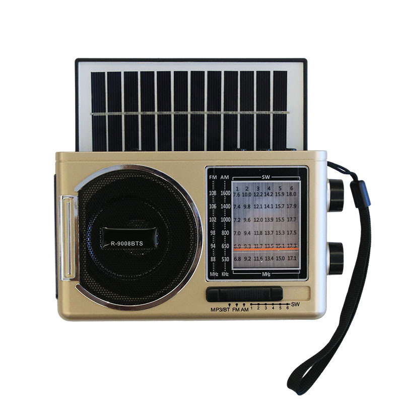 2024 Factory Price SG-9008BTS Manufacture  high quality solar panel  multiband radio with usb tf card torch and wirelesslink