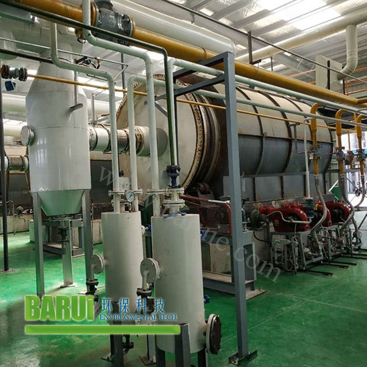 PLC automatic control plant used tire recycling machine small scale pyrolysis for recycling rubbers plastics