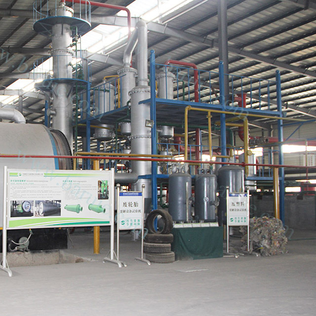 Automatic pyrolysis plant manufacturers tyre recycling plant