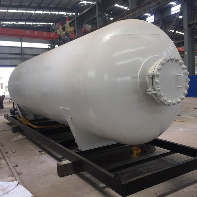 LPG gas filling equipment with cooling gas storage tank